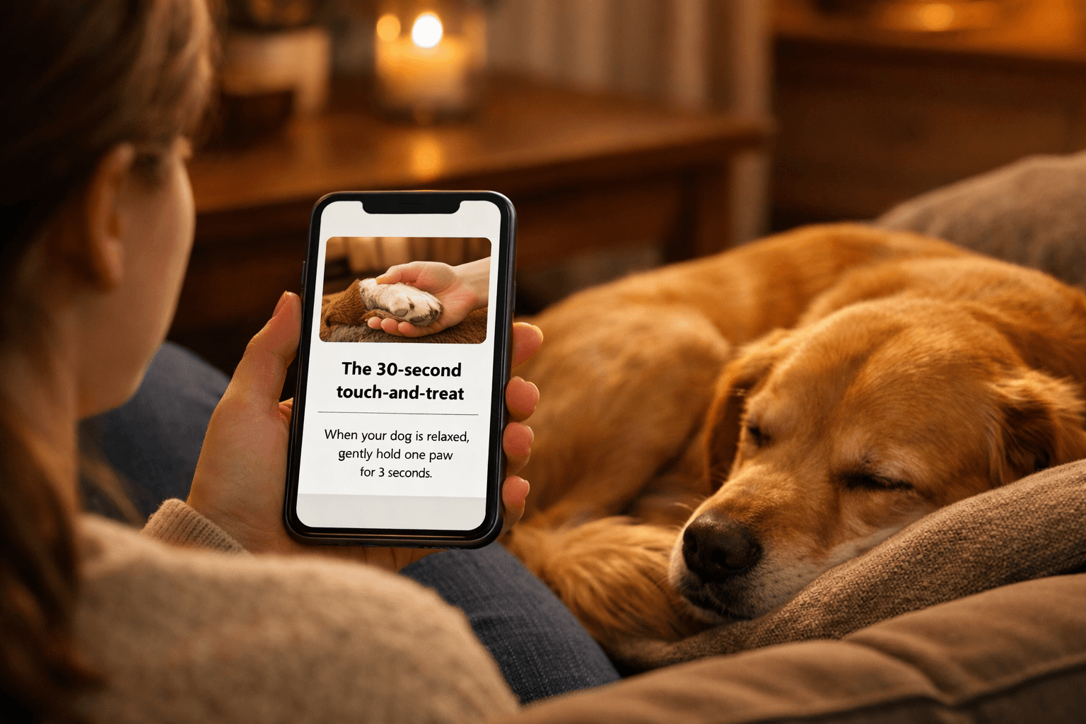A pet parent working through the Vet Ready intake on their phone